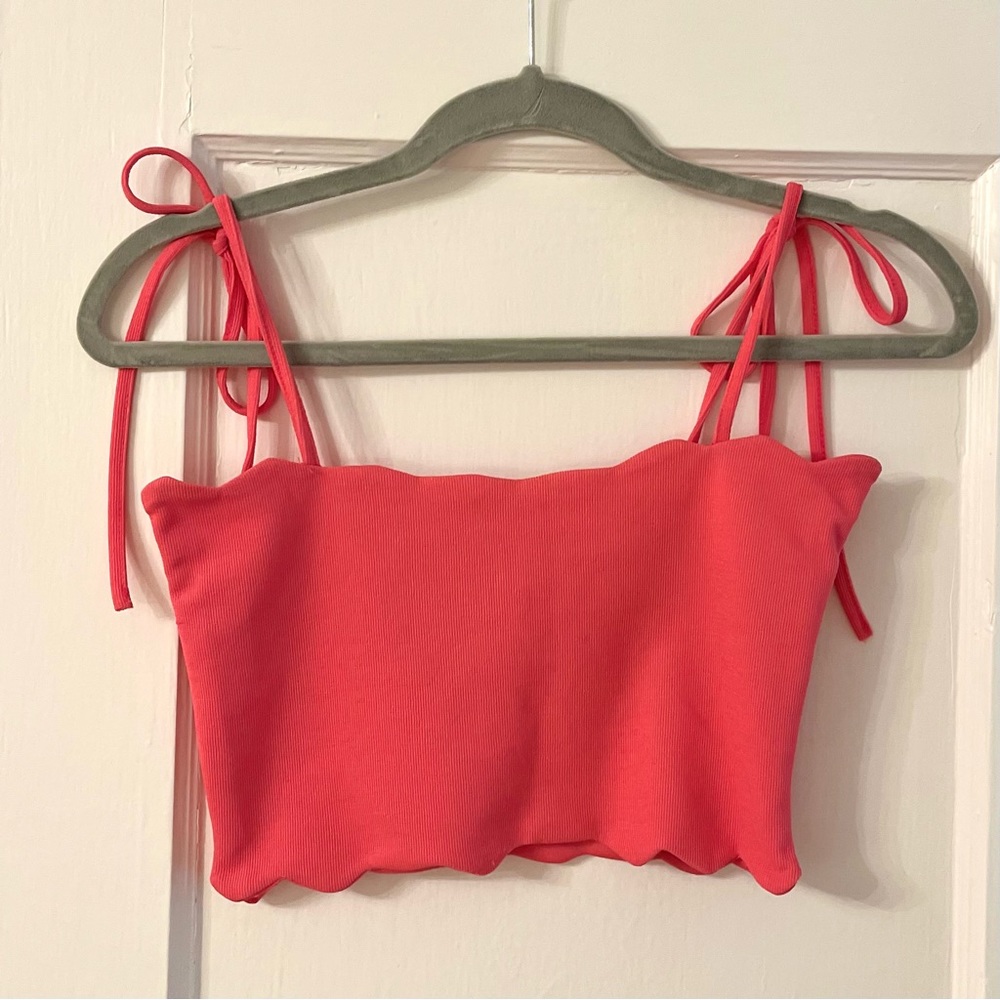 Zara Hot Pink Cropped Top